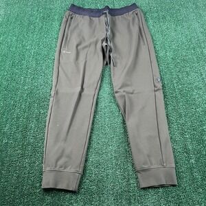 ROARK Men's Large Olive Green Activewear Jogger Pants Zipper Pockets Viscose